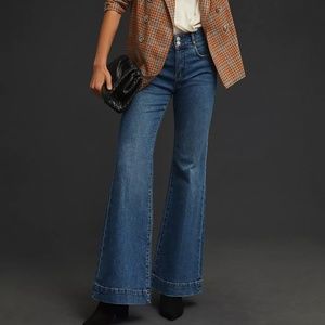 Pilcro Retro High-Rise Flare Jeans, Pumpkin Wash, Size 26 NWT